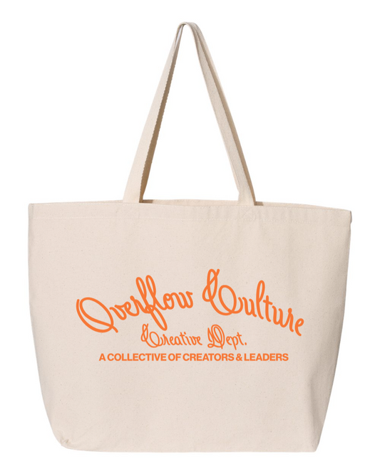 Overflow Culture Canvas Tote